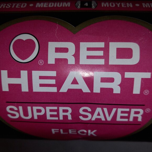 Red Heart Yarn Cream with Flecks 5oz 260 yds Worsted Med. color: 4313 Aran Fleck - Picture 6 of 12